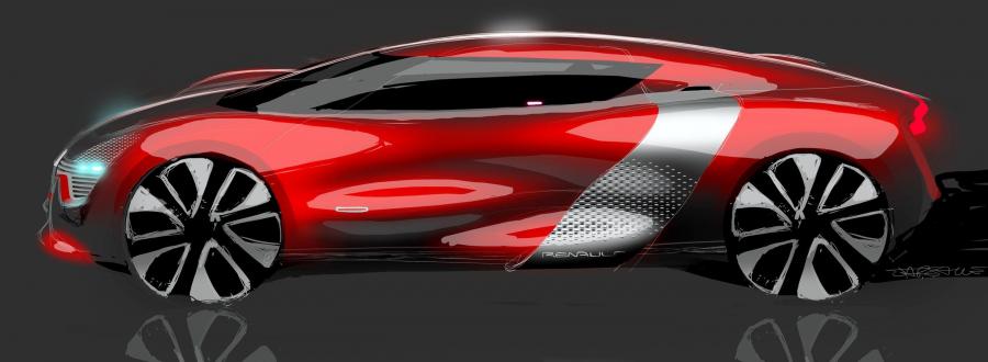 Эскиз Renault DeZir Concept 2010 года  (фото 11 из 56)